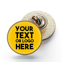 Fabricant Design personnalisé rond carré rectangle logo or bouton en métal vierge épinglettes à sublimation badge personnalisé