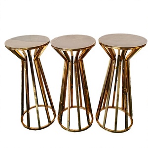 NIKA Nouvelle Arrivée Élégant Support à Fleurs en Acier Inoxydable Socle de Présentation de Mariage Forme Conique Métal Doré Argenté Vente en Gros Allée - Product Image 2