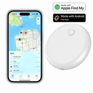 Traceur GPS intelligent certifié MFi et Google Find My avec <span class=keywords><strong>historique</strong></span> <span class=keywords><strong>de</strong></span> <span class=keywords><strong>navigation</strong></span>, alternative à l'AirTag pour clés et animaux <span class=keywords><strong>de</strong></span> compagnie - Product Image 1