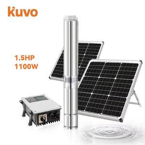 Sistema de Bomba de Agua Solar <span class=keywords><strong>KUVO</strong></span> DC 72V AC 220V, Carcasa de Acero Inoxidable, Motor de Inducción de Cobre Puro de 1.5HP 1100W de Alta Potencia - Product Image 1
