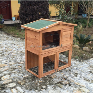 SDR009-T Luxury Modern Wooden Pet House Horizontal <b>Sliding</b> Closure All Seasons Indoor/Outdoor Use Roof Large Animal - Product Image 4