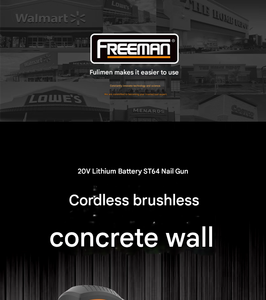 Pistola de Clavos Eléctrica Inalámbrica Industrial Freeman ST64, <span class=keywords><strong>Clavadora</strong></span> Eléctrica Inalámbrica <span class=keywords><strong>para</strong></span> <span class=keywords><strong>Concreto</strong></span>, Batería de Litio, Pistola de Clavos de Acero - Product Image 6
