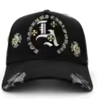 Casquette de baseball Dandi Hats X Aleman Hats 77 de haute qualité à 5 panneaux en daim avec broderie 3D personnalisée et doublure en satin