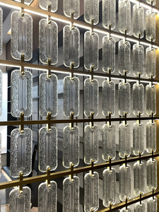 Nouvelle conception de <span class=keywords><strong>carreaux</strong></span> de <span class=keywords><strong>verre</strong></span> suspendus <span class=keywords><strong>en</strong></span> cristal transparent, briques de cristal <span class=keywords><strong>en</strong></span> <span class=keywords><strong>verre</strong></span> avec trous <span class=keywords><strong>pour</strong></span> <span class=keywords><strong>cloison</strong></span> murale - Product Image 2