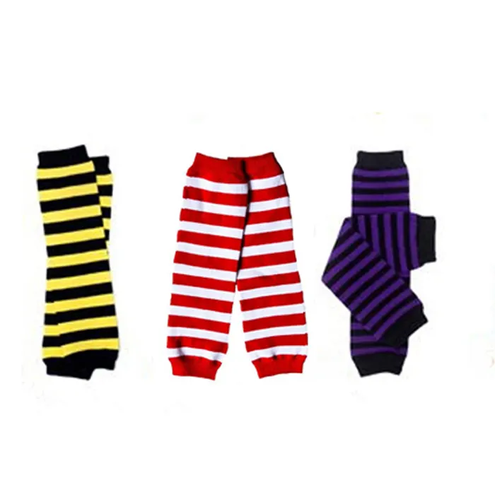 Wholesale creative costumes apparel legging spandex and cotton stripe polka dot various pattern baby leg warmers