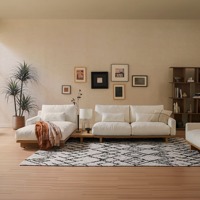 Canapé modulaire sectionnel en chenille anti-acariens avec port USB intégré, en forme de L, éponge haute densité, mobilier de maison élégant et haut de gamme