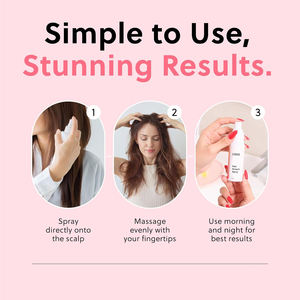Spray Accélérateur de Croissance Capillaire pour Cuir Chevelu Sensible : Renforce <span class=keywords><strong>les</strong></span> Follicules, Ajoute du Volume et Favorise la Repousse Naturelle des Cheveux - Product Image 3