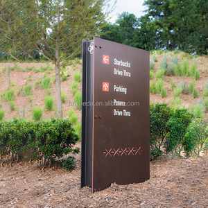 Système de signalisation extérieure personnalisé, panneaux lumineux peints au four, signalétique pour <span class=keywords><strong>l</strong></span>'immobilier, sites touristiques, parcs, production de signalétique étanche - Product Image 3