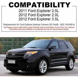 Cámara de marcha atrás trasera Ford EB5Z-19G490-A 12V con visión nocturna y carcasa de ABS para Explorer 2011-2015 - Product Image 5