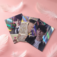 Carte photo commémorative personnalisée de 3,5 pouces « Moment Célébrité » pour les fêtes, impression offset CMYK sur papier photo, objet de collection artistique