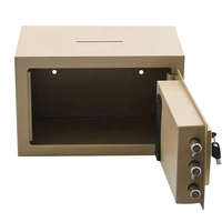 Caja Fuerte Moderna Weichi de Acero Ignífugo para el Hogar, Mini, con Cerradura Electrónica, Color Negro y Dorado, Hecha en China