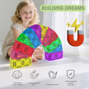 Mini blocs magnétiques prêts pour le voyage Ensemble <span class=keywords><strong>de</strong></span> 36 pièces dans un étui <span class=keywords><strong>de</strong></span> protection en métal Ensemble <span class=keywords><strong>de</strong></span> <span class=keywords><strong>construction</strong></span> <span class=keywords><strong>de</strong></span> mini carreaux magnétiques pour enfants - Product Image 3