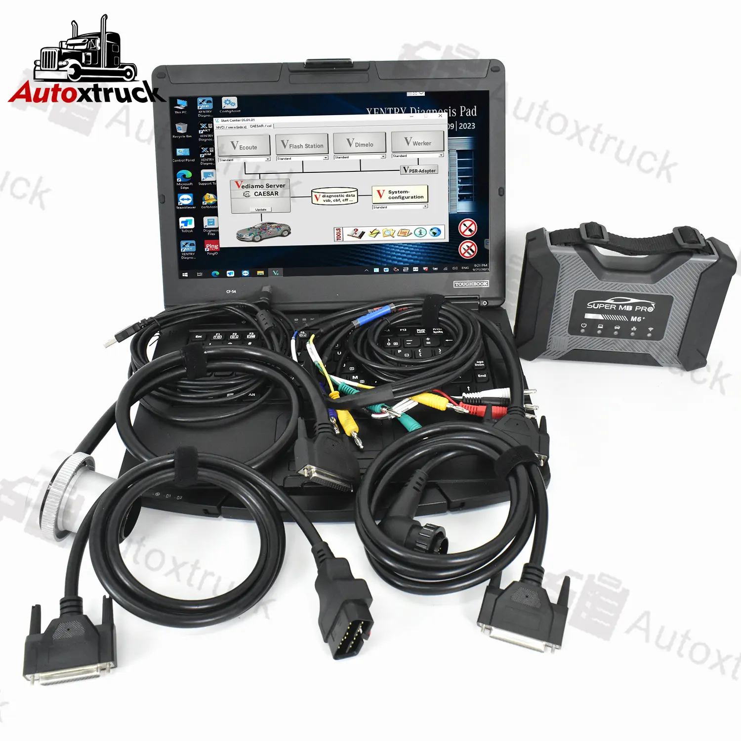 2024 MB star M6 Super MB PRO M6+ Diagnosis Tool WiFi DOIP Connect Multiplexer Full Function diagnosis tool CF54 Laptop