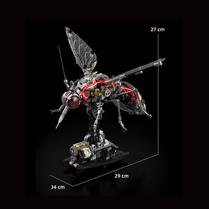 US and Building Blocks 13104 Modèles d'animaux mécaniques télécommandés (<span class=keywords><strong>Moustique</strong></span>, Baleine, Requin, Dinosaure) pour assemblage transfrontalier - Product Image 4