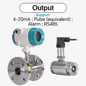 Presisi tinggi pulse 4-20Ma RS485 flange/clamp/benang turbin digital diesel bahan bakar meter untuk memantau