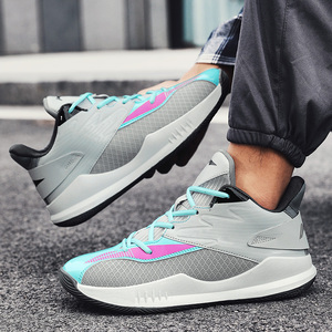 รองเท้าบาสเก็ตบอลแฟชั่นทันสมัย ดีไซน์ใหม่ ระบายอากาศได้ดี น้ำหนักเบา สำหรับผู้ชายและผู้หญิง ขายส่งและรับผลิตตามสั่ง - Product Image 4