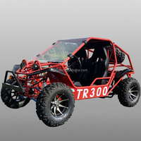 Buggy tout-terrain 200 cm³ à essence avec moteur 4 temps refroidi par eau, transmission par arbre et frein à disque, kart à pédales pour adulte