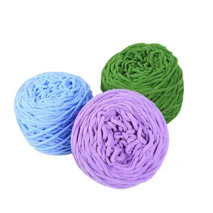 Supply Colorful 165g and 100g 0.6cm-0.8cm Chenille Chunky Yarn Blanket 100% Polyester Jumbo Arm Knitting Chunky Yarn