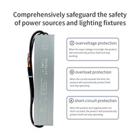 Controlador LED AC-DC Impermeable IP67, Carcasa de Aluminio de Alta Calidad, Garantía de 3 Años, Larga Vida Útil MTBF HUARON CE