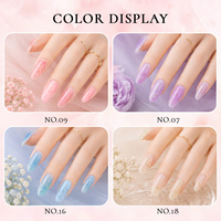 Gel de construction BIAB en bouteille pour marque privée, sans HEMA, gel dur UV liquide, extension auto-nivelante, vernis à ongles pour nail art, OEM