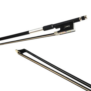Archet de violon 4/4 <span class=keywords><strong>BWB</strong></span> 3 couleurs en fibre de carbone avec manche rond, grenouille en ébène, pour enfants - Product Image 3