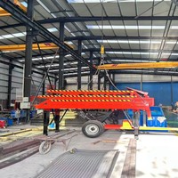 Rampe de chargement mobile intégrée à trois sections, 10 tonnes, hydraulique, pliable, pour conteneurs et chariots élévateurs, pour camions