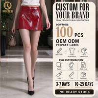Shorts en cuir pour femmes de haute qualité, dernière mode streetwear, nouvelle collection 2026, shorts en cuir skinny pour femmes avec service OEM