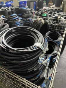 Yüksek mukavemetli klasik sarılmış v-kemer dar küçük Bando kauçuk sürüş kemer endüstriyel makineler için özel kesme işleme - Product Image 6