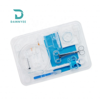 Kit de tube de gastrostomie endoscopique (PEG) en silicone jetable médical 12Fr-24Fr pour endoscopie