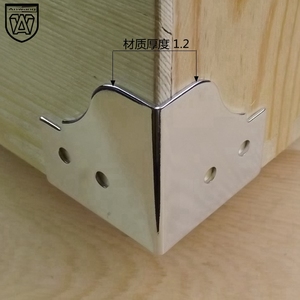 Support d'angle en acier inoxydable Anwang AW037-50, protection en forme de L pour boîtes en bois et meubles - Product Image 3
