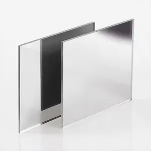 Feuille de miroir acrylique 2mm 3mm 4mm 5mm Plaque de feuille miroir Lucite double face Panneau de plexiglas miroir argent incassable