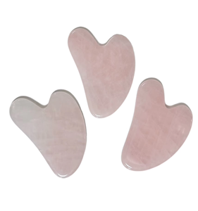 Planche Gua Sha en quartz rose abordable de l'usine d'artisanat Yingjia pour le lifting du visage - Product Image 1