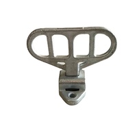 Pédale de conteneur pliable en acier galvanisé Q235, dimensions 109x111mm, surface en zinc moulé, pièces de conteneur