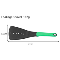 Ensemble d'ustensiles de cuisine en nylon colorés 7 pièces avec support en plastique, spatule, spatule à retourner
