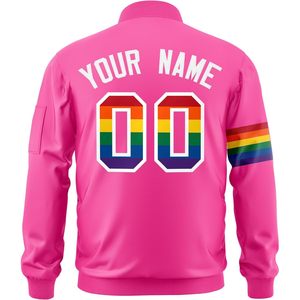 Chaqueta Bomber Personalizada Ligera con Cierre Completo, Cortavientos con Nombre y Número Bordados, Unisex, Casual, para Primavera - Product Image 2