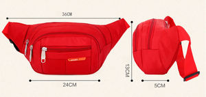 Riñonera Deportiva Impermeable con Logotipo Personalizado al por Mayor, Riñonera Deportiva con Cremallera Oxford para Gimnasio, para Hombre y Mujer - Product Image 3