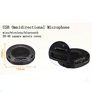 JJTS Wired Microphone USB Wireless 2.4G Microphone Speaker Studio Speakers For PC Conferencing University Studio