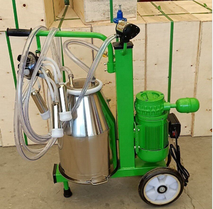 Avec groupe <span class=keywords><strong>de</strong></span> réception <span class=keywords><strong>de</strong></span> lait et système <span class=keywords><strong>de</strong></span> <span class=keywords><strong>lavage</strong></span> Machine à traire portable à quatre seaux pour vache Salon pour ferme laitière - Product Image 2