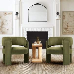 Giữa Thế Kỷ hiện đại nhung Thùng giọng ghế phòng khách ghế bọc phòng ngủ bên ghế bành với <span class=keywords><strong>3</strong></span> chân - Product Image 6