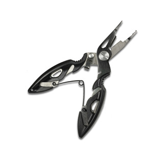 <span class=keywords><strong>Pince</strong></span> de pêche compacte en acier inoxydable à micro-pointe, séparateur de anneaux, déhameur, coupe-tresse pour eau salée et eau douce, bateaux, kayaks - Product Image 3