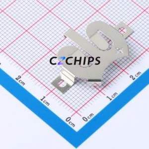 MY-2032-32-J Button & Strip Battery Connector SMD Connector Battery Clip CR2032 Phosphor Bronze Nickel - Product Image 2