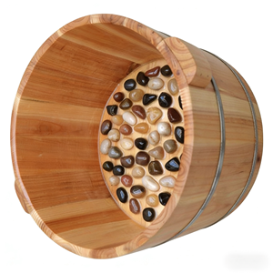 Bac à pieds en bois de <span class=keywords><strong>sapin</strong></span> avec couvercle, bassin de massage des pieds, bain de pieds à domicile - Product Image 2