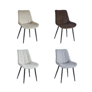 Bán Buôn Màu Be Bắc Âu Phòng Giá Rẻ Hiện Đại Vải Sang Trọng Nhà Hàng Bọc Cổ Điển Ghế Ăn Cho Nhà Bếp - Product Image 1