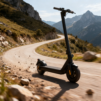 Trottinette électrique pliable en alliage d'aluminium haut de gamme, durable, étanche IP54, batterie lithium 36V 15Ah, frein à disque hydraulique, 25 km/h