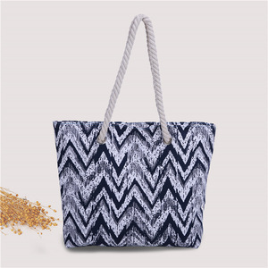 Sac fourre-tout pliable pour femme, motif floral décontracté, graffiti, en toile de coton réutilisable, avec fermeture éclair, écologique - Product Image 2