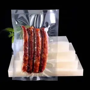 Feuchtigkeit beständige Heiß siegel Transparente Kunststoffe Nylon-Vakuum beutel für Lebensmittel Fleisch Fisch und Nüsse