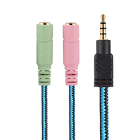 Adaptateur de câble audio Y 2 en 1 KOTION EACH 3,5 mm pour casque de jeu G2000, manette PS4/téléphone