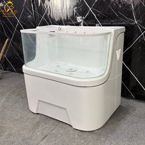 Baignoire pour animaux de compagnie de luxe en acrylique écologique multifonctionnelle haut de gamme EUR PET pour une utilisation à domicile dans la salle de bain pour chiens, chats et petits animaux - Product Image 3