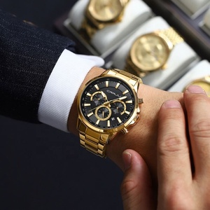 <b>Wholesale</b> New Men's Classic Luminous Waterproof Quartz <b>Watch</b> Alloy Case Stainless Steel Band Premium Wristwatch - Product Image 5