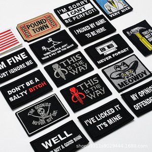 Buitenlandse Handel Canvas Patches Haak En Lus Geborduurde Patch Set Tactische Borduurwerk Patch Voor Rugzak Hoed - Product Image 1